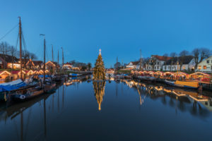 Christmas mood in the museum harbor of Carolinensiel, East Frisia, Christmas mood in the museum harbor of Carolinensiel, East Frisia,